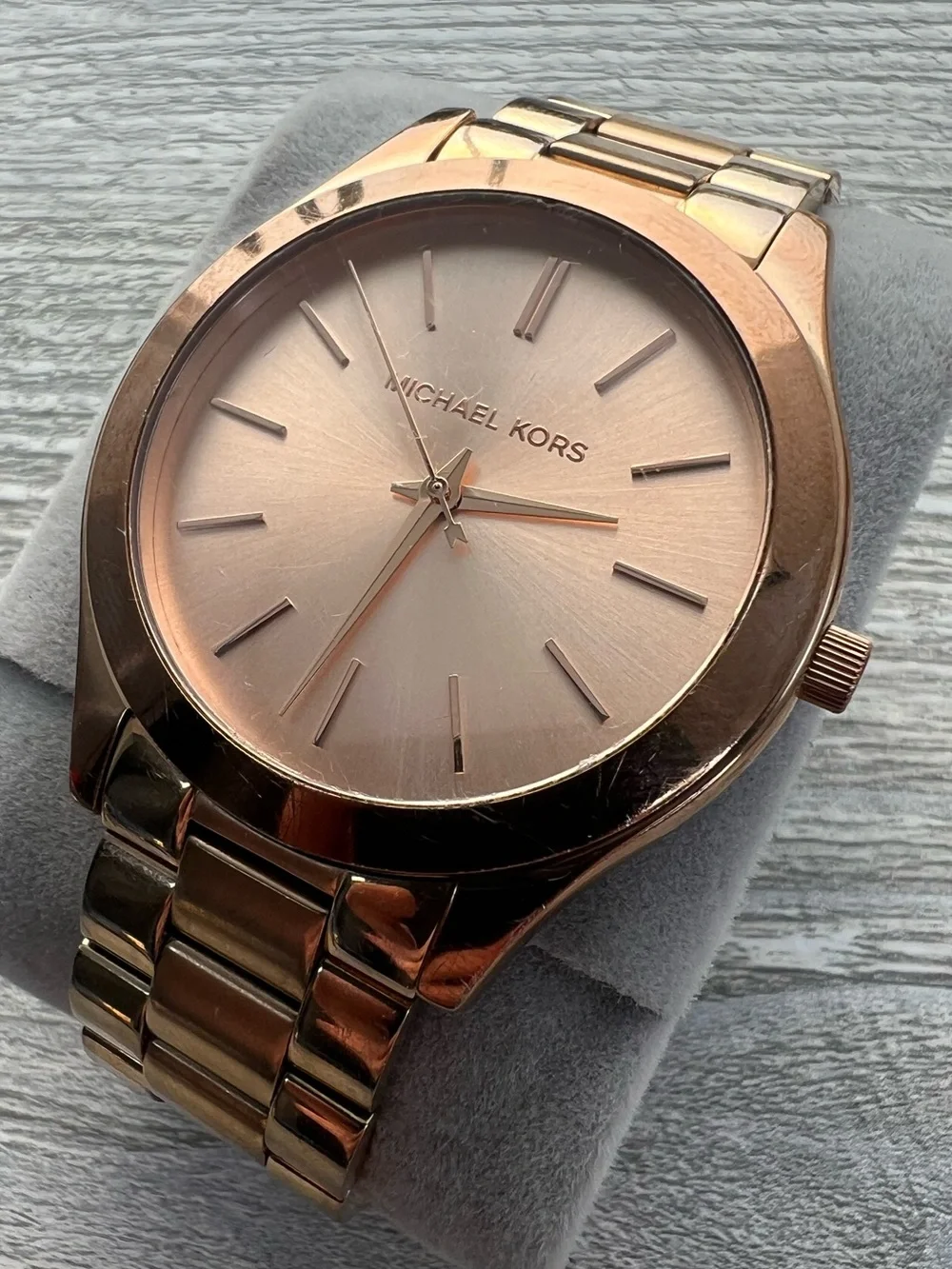 Michael Kors Men's Rose Gold Tone Stainless Bracelet Watch
